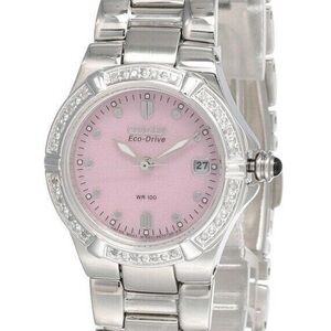 Citizen Eco-Drive Silver and Pink Women's Watch